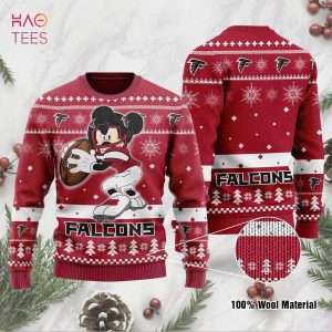 BEST Atlanta Falcons Mickey Mouse Funny Ugly Christmas Sweater Ugly Sweater