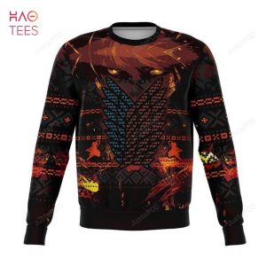 BEST Attack On Titan Ugly Christmas Sweater Ugly Sweater Christmas Sweaters