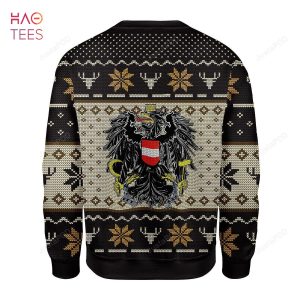 BEST Austria Coat Of Arms Ugly Christmas Sweater All Over Print