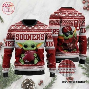 BEST Baby Yoda Oklahoma Sooners Christmas For Yoda Lovers Ugly Christmas