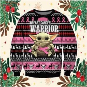 BEST Baby Yoda With Cancer Ugly Christmas Sweater All Over Print