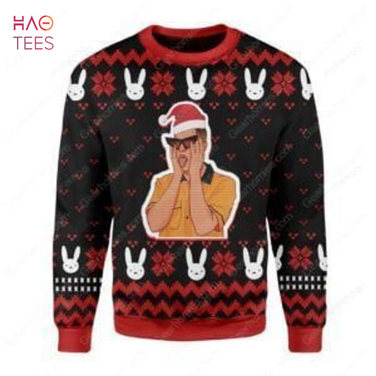 BEST Bad Bunny Surprising Man For Unisex Ugly Christmas Sweater All BEST Bad Bunny Surprising Man For Unisex Ugly Christmas Sweater All