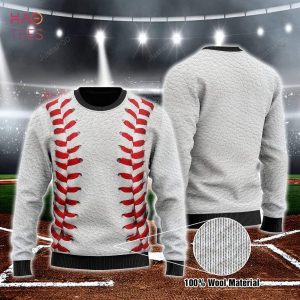 BEST Baseball Ugly Christmas Sweater All Over Print Sweatshirt Ugly Sweater