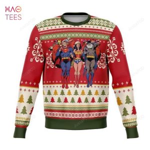 BEST Batman Superman Wonder Woman Ugly Christmas Sweater Ugly Sweater Christmas