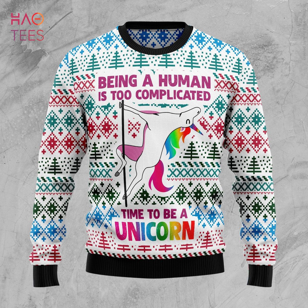 BEST Be A Unicorn Ugly Christmas Sweater All Over Print Sweatshirt BEST Be A Unicorn Ugly Christmas Sweater All Over Print Sweatshirt
