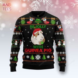 BEST Be Jolly With Guinea Pig Ugly Christmas Sweater All Over