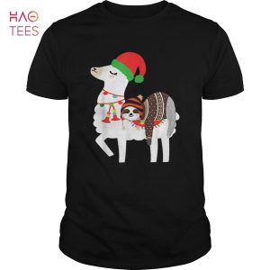BEST Beautiful Christmas Ugly Sweaters Sloth Riding Llama Hat Alpaca shirt