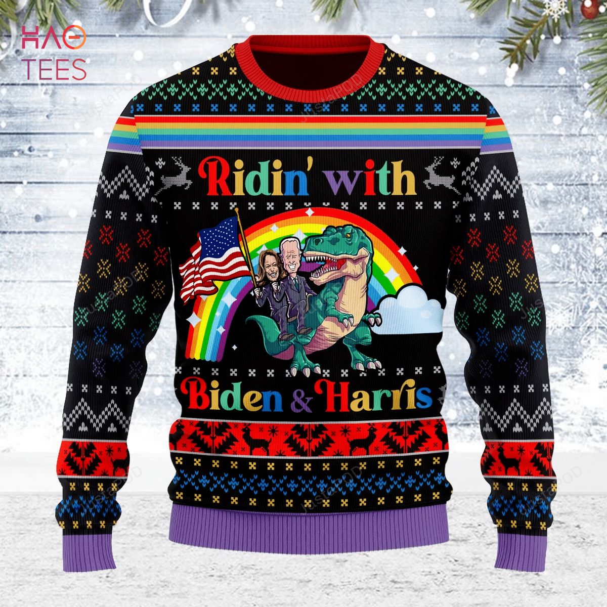 BEST Biden And Harris LGBT Ugly Christmas Sweater All Over Print BEST Biden And Harris LGBT Ugly Christmas Sweater All Over Print