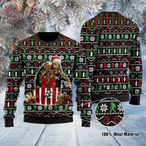 BEST Bigfoot Ugly Christmas Sweater All Over Print Sweatshirt Ugly Sweater