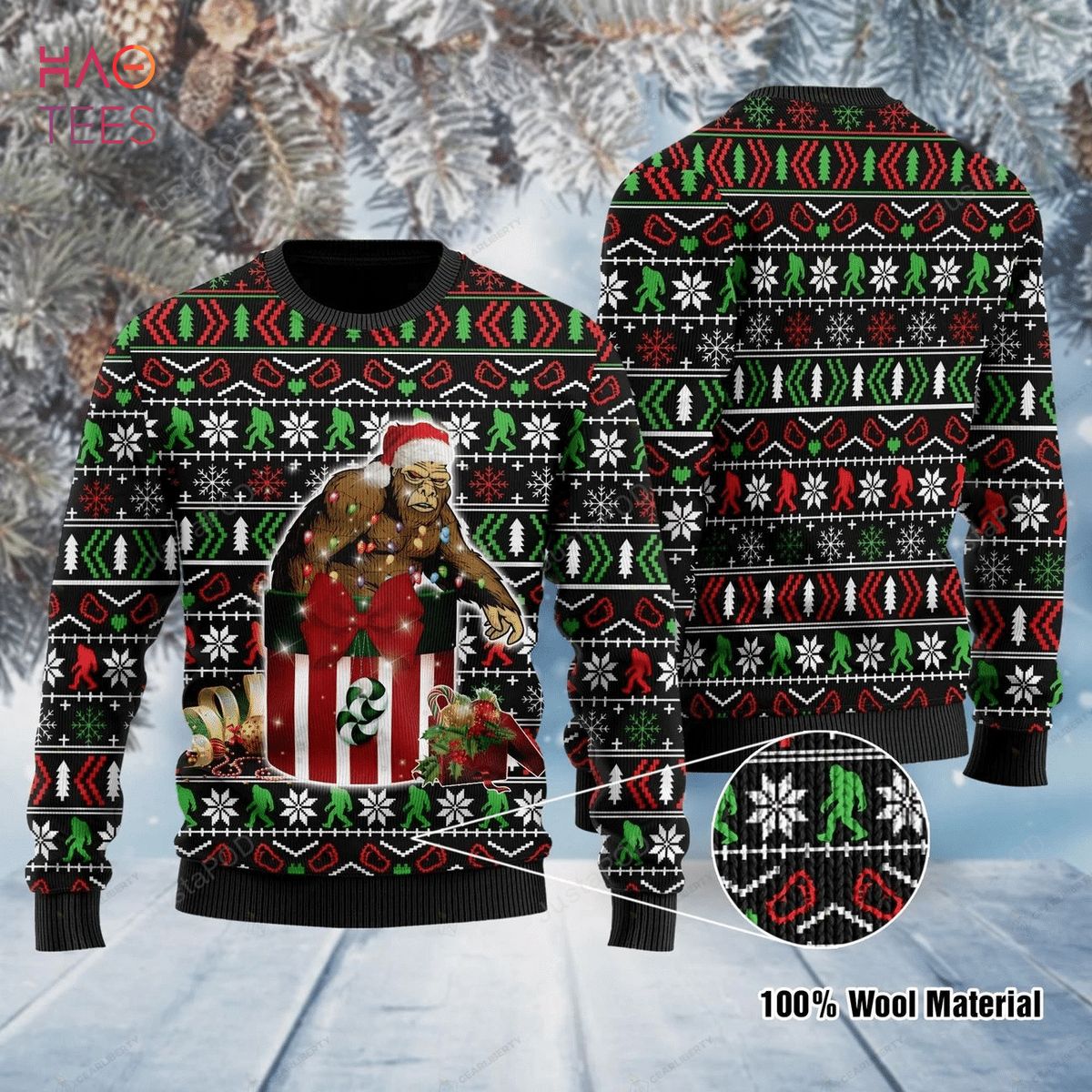 BEST Bigfoot Ugly Christmas Sweater All Over Print Sweatshirt Ugly Sweater BEST Bigfoot Ugly Christmas Sweater All Over Print Sweatshirt Ugly Sweater