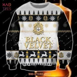 BEST Black Velvet Ugly Christmas Sweater All Over Print Sweatshirt Ugly