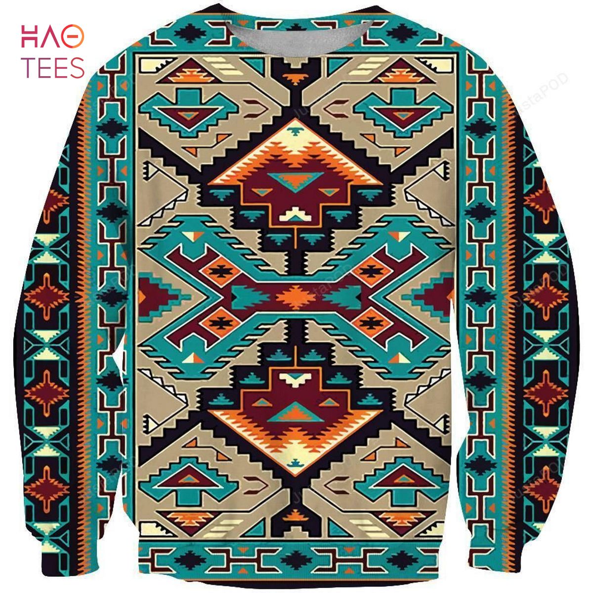 BEST Blue Tribe Design Ugly Christmas Sweater All Over Print Sweatshirt BEST Blue Tribe Design Ugly Christmas Sweater All Over Print Sweatshirt