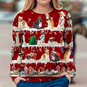 BEST Borzoi Dog Christmas Ugly Sweater Ugly Sweater Christmas Sweaters Hoodie