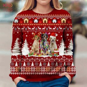 BEST Brittany Spaniel Ugly Christmas Sweater All Over Print Sweatshirt Ugly