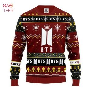 BEST Bts Ugly Christmas Sweater All Over Print Sweatshirt Ugly Sweater