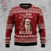 BEST Bulldog True Friend Ugly Christmas Sweater All Over Print Sweatshirt