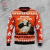BEST Caravan Witch Ugly Christmas Sweater All Over Print Sweatshirt Ugly