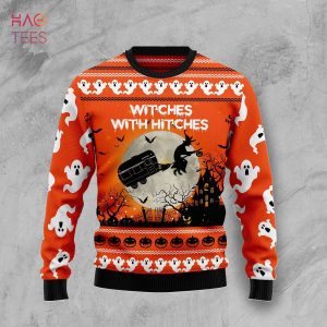 BEST Caravan Witch Ugly Christmas Sweater All Over Print Sweatshirt Ugly