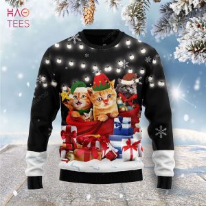 BEST Cat Gifts Noel Ugly Christmas Sweater Ugly Sweater Christmas Sweaters