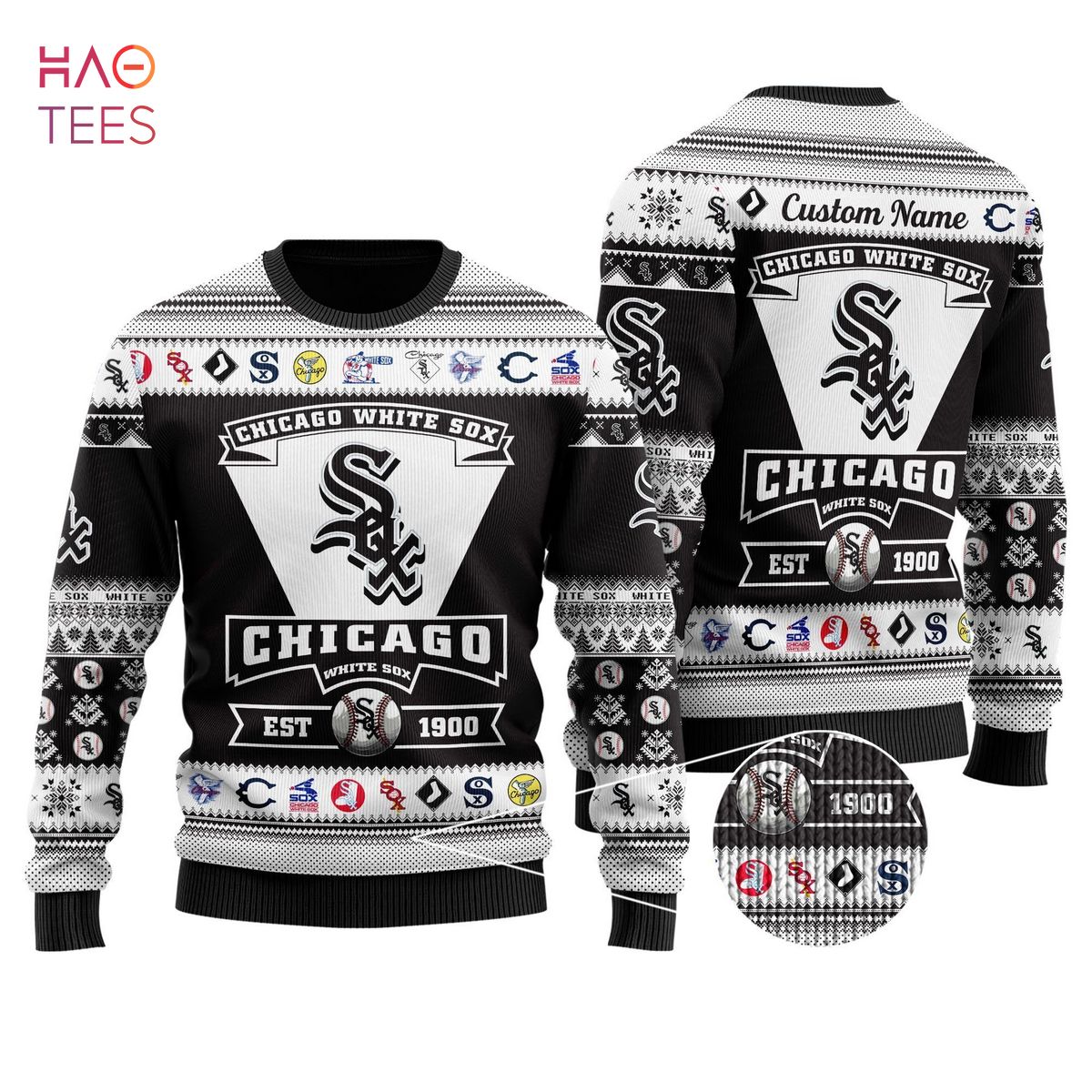 BEST Chicago White Sox Football Team Logo Custom Name Personalized Ugly BEST Chicago White Sox Football Team Logo Custom Name Personalized Ugly