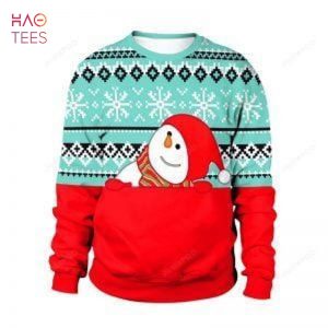 BEST Christmas Cute Snowman Ugly Christmas Sweater All Over Print Sweatshirt