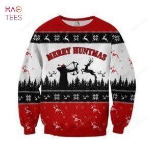 BEST Christmas Hunting Ugly Christmas Sweater All Over Print Sweatshirt Ugly