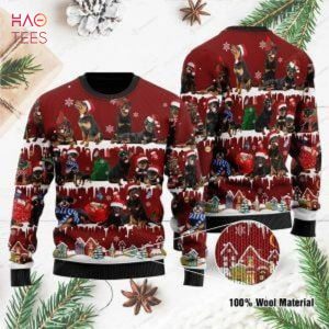 BEST Christmas Rottweiler Dog Ugly Christmas Sweater All Over Print Sweatshirt