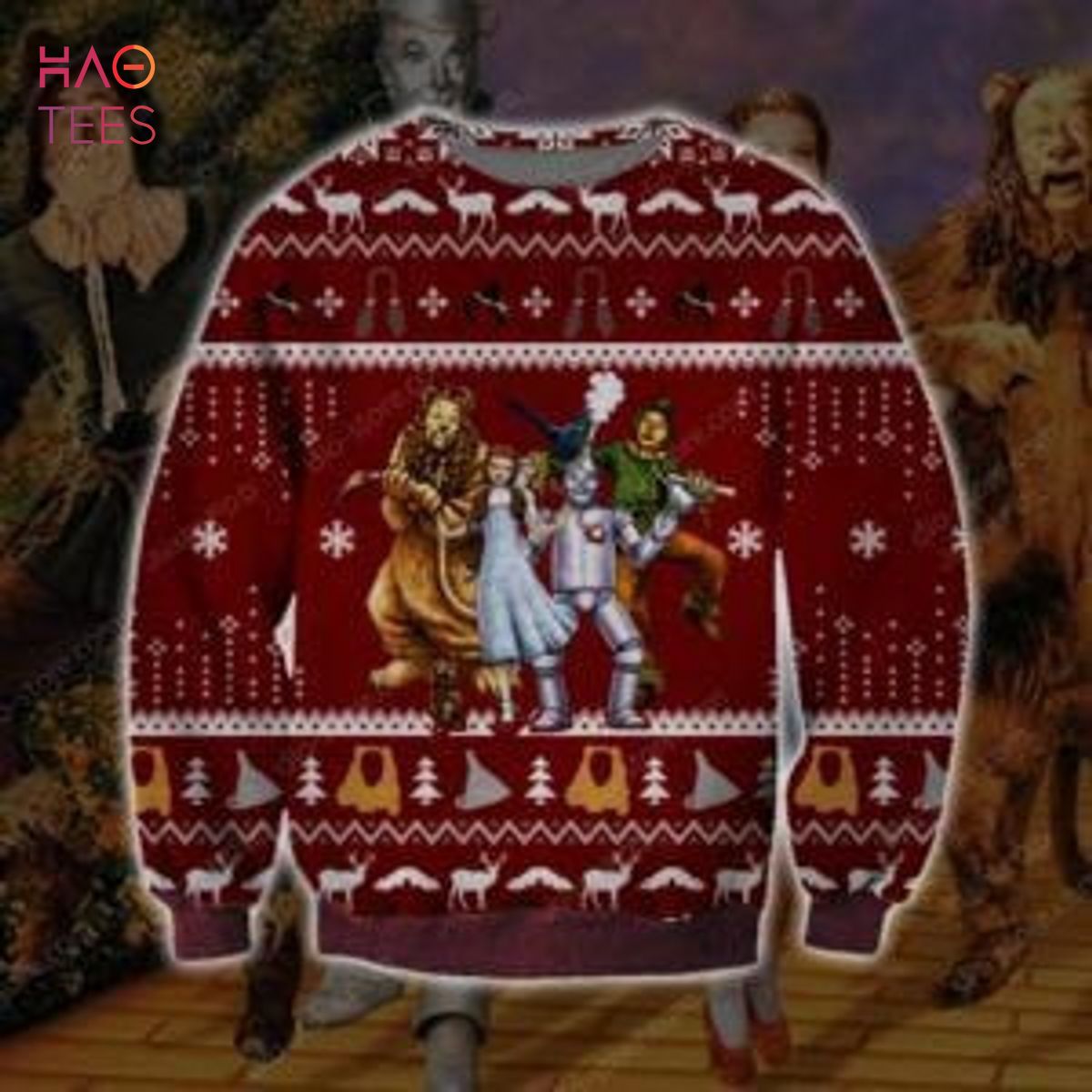 BEST Christmas The Wizard Of Oz Ugly Christmas Sweater All Over BEST Christmas The Wizard Of Oz Ugly Christmas Sweater All Over