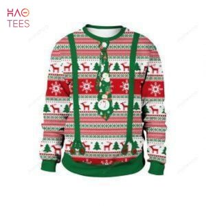 BEST Christmas Tie Cravat Ugly Christmas Sweater All Over Print Sweatshirt