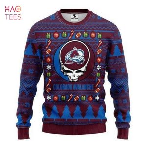 BEST Colorado Avalanche Grateful Dead For Unisex Ugly Christmas Sweater All