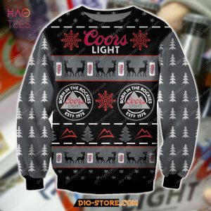 BEST Coors Light Beer Knitting Pattern For Unisex Ugly Christmas Sweater