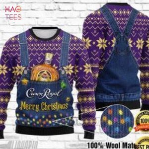 BEST Crown Royal Merry Christmas Ugly Christmas Sweater All Over Print