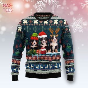 BEST Cute Bernese Mountain Dog Christmas D1311 Ugly Christmas Sweater unisex