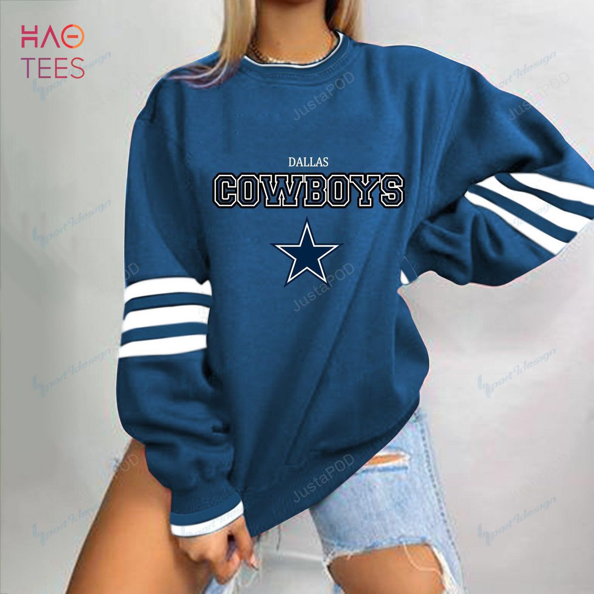 Tops, Dallas Cowboys Turtleneck Pullover Sweatshirt M