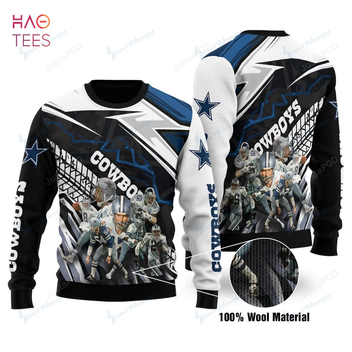 Dallas Cowboys Ugly Christmas Sweaters Best Christmas Gift For Cowboys Fans  Christmas Ugly Sweaters - REVER LAVIE