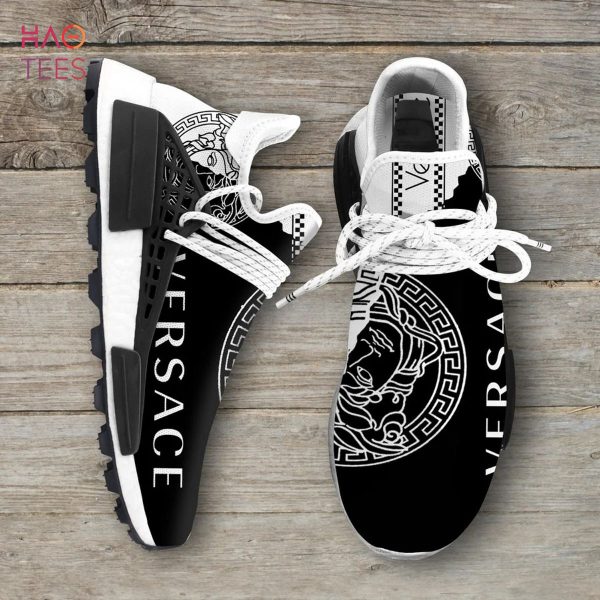 Gianni Versace Black White NMD Human Race Shoes Sneakers