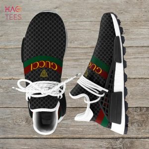 BEST Gucci Black Stripe NMD Human Race Shoes Sneakers Limited Edition