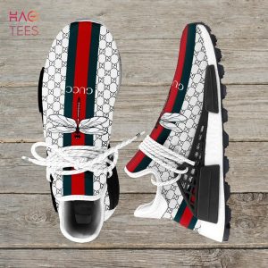Gucci White Stripe NMD Human Race Shoes Sneakers