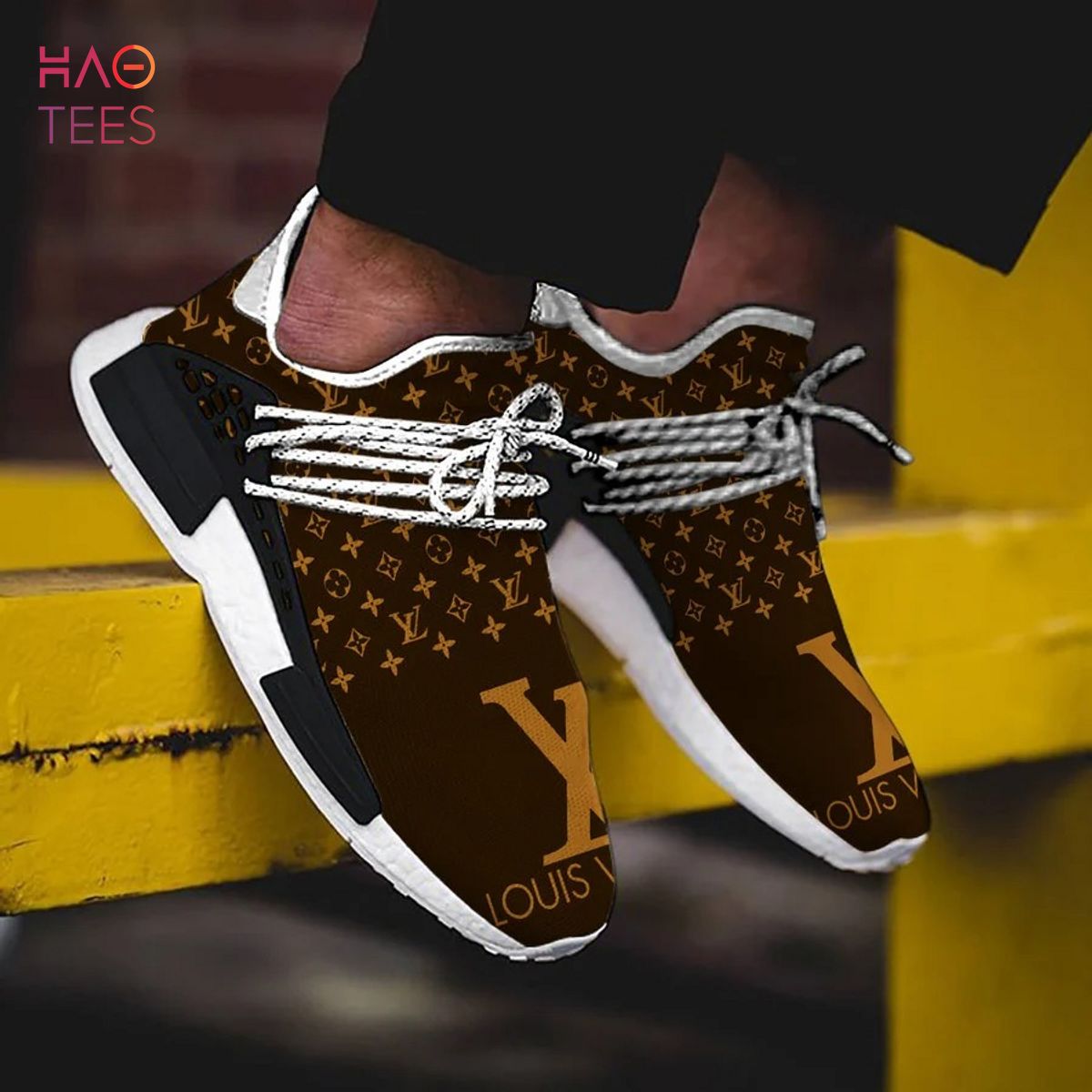 louis vuitton brown nmd human race shoes sneakers 1 Z91Zf
