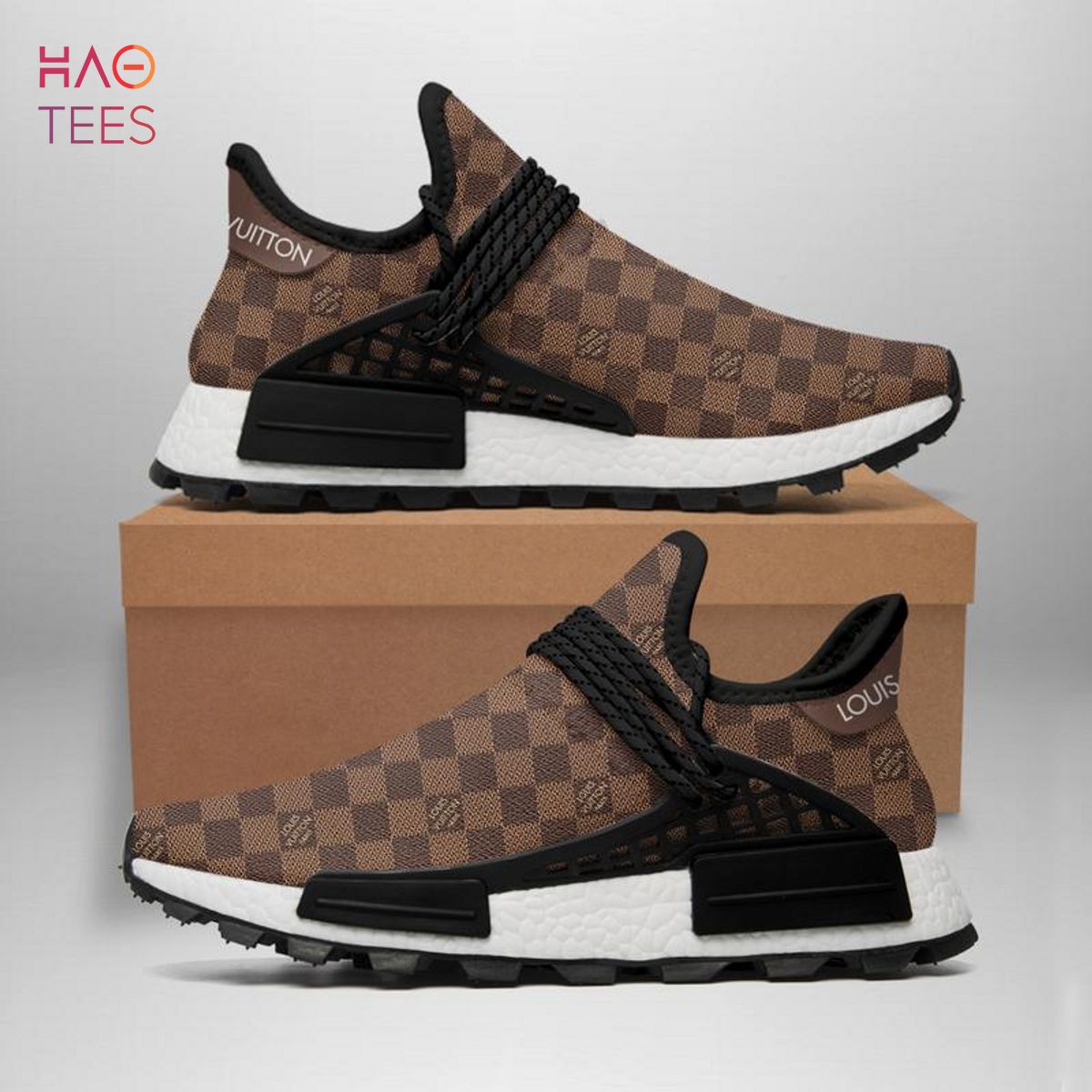 BEST LV Brown NMD Human Race Shoes Sneakers Luxury Store