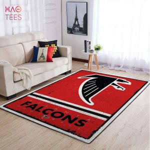Atlanta Falcons NFL Area Rugs Retro Style Living Room Carpet Team Logo Sports Floor Decor