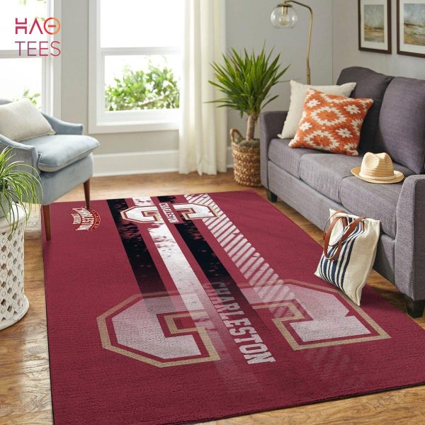 Charleston Cougars Area Rugs NCAA Football Basketball Living Room Carpet Sport Custom Area Floor Home Decor