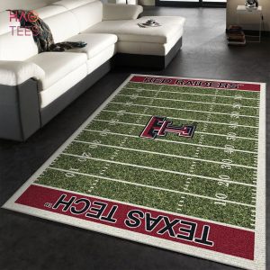 College Texas Tech NFL Team Logo Area Rug Living Room Rug Family Gift US Decor