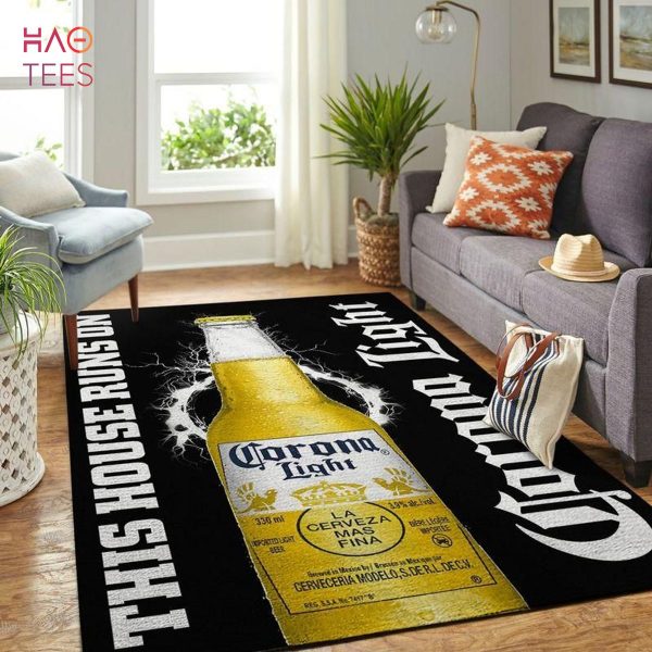 Corona Light This House Runs On Rug Room Carpet Custom Area Floor Home Decor