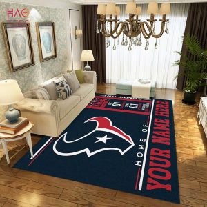 Customizable Houston Texans Wincraft Personalized Nfl Area Rug Living Room Rug  Floor Decor