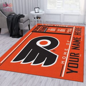 Customizable Philadelphia Flyers Wincraft Personalized NHL Area Rug Bedroom Rug Family Gift