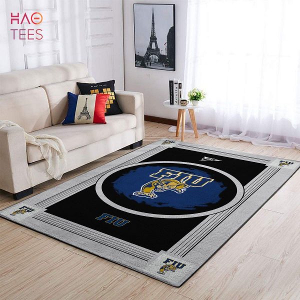 Fiu Golden Panthers Ncaa Team Logo Nice Gift Home Decor Rectangle Area Rug