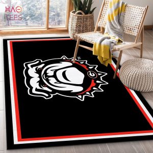 Georgia Black New Bulldog Area Rugs Living Room Carpet Local Brands Floor Decor The US Decor
