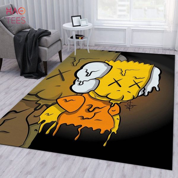 Kaws Bart Fashion Brand Area Rug For Christmas Living Room Rug Floor Decor Home Decor