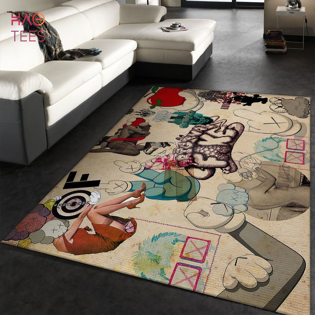 Kaws Supreme Luxury Collection Area Rugs Living Room Carpet Floor Decor